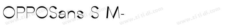 OPPOSans S M字体转换